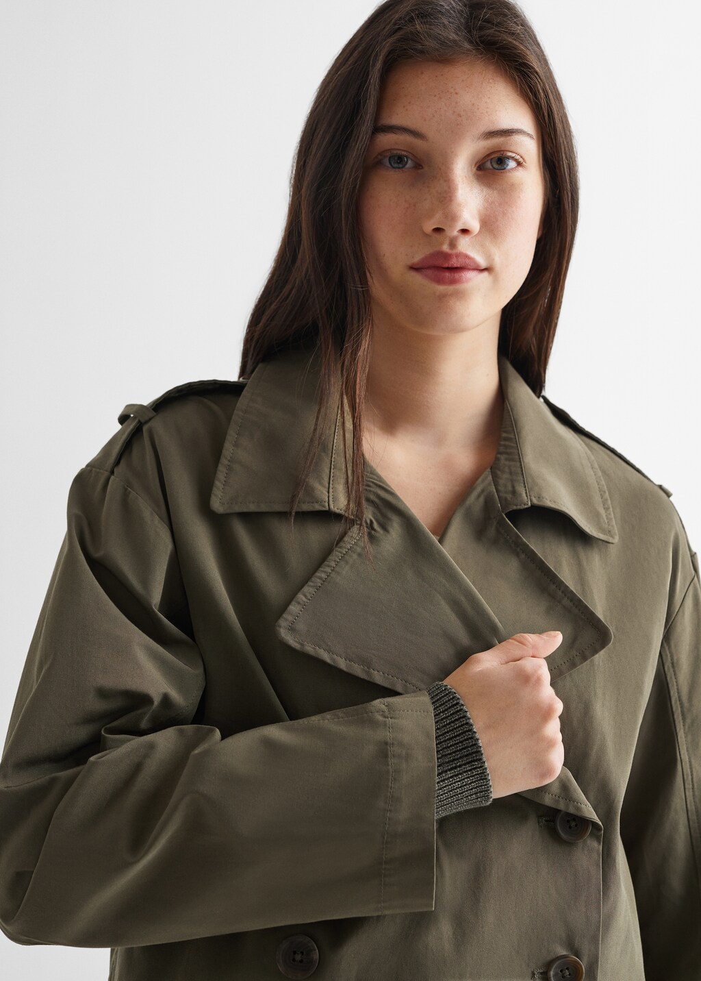 Mango kurzer trenchcoat Clearance